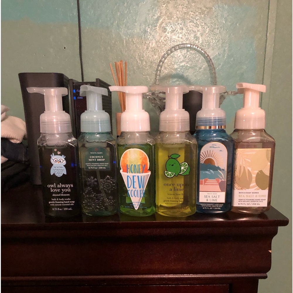 NWT Bath & Body Works 6 Pc Foaming Hand Soap